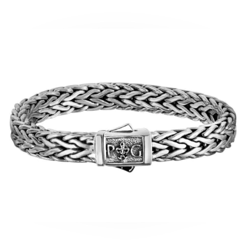 PHILLIP GAVRIEL Sterling Silver Men’s Woven Bracelet